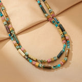 Collier Bohème Esprit Nomade en Pierres Naturelles - Biloria