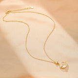Collier Calcédoine Blanche Céleste - Bijou Étoile Lune - Biloria
