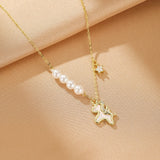 Collier Cheval Liberté Étoilée – Argent Plaqué Or - Biloria