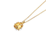 Collier Citrine Rayon de Miel en Argent Plaqué Or - Biloria
