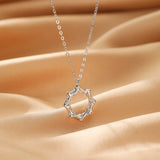 Collier Couple Soleil Lune Éternels Argent 925 - Biloria