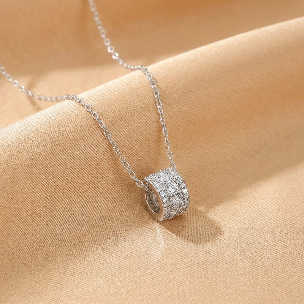 Collier Cristal de Roche Argent S925 Pendentif Éclat Pur - Biloria