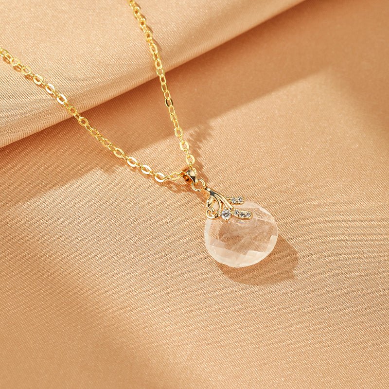 Collier Cristal de Roche – Éclat et Sérénité - Biloria