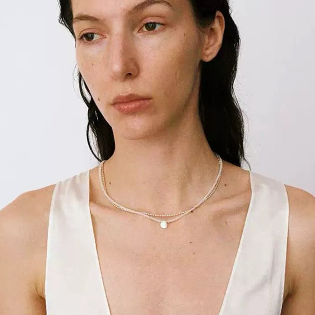 Collier Cristal de Roche Goutte Argent 925 - Biloria