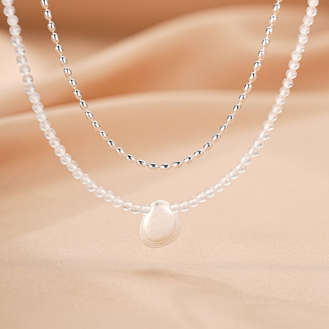 Collier Cristal de Roche Goutte Argent 925 - Biloria