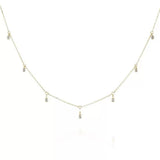 Collier Cristal de Roche Pluie Dorée Fait Main - Biloria