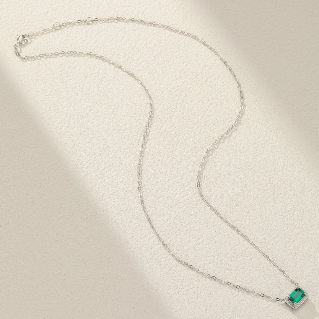 Collier Émeraude Argent 925 – Bijou Harmonie et Renouveau - Biloria
