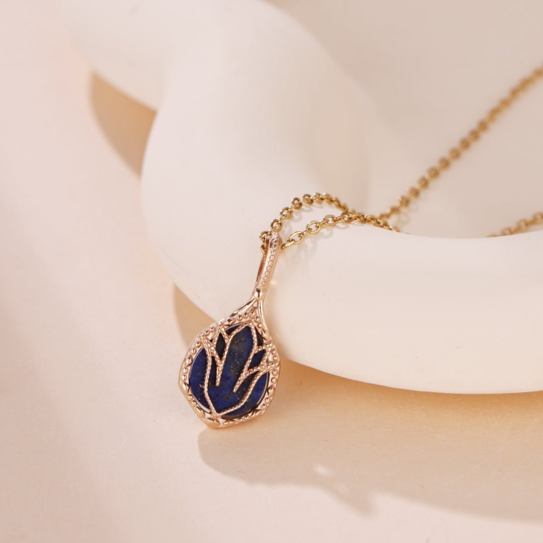 Collier en Labradorite et Lapis Lazuli pour la Méditation - Biloria