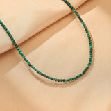 Collier en Malachite et Argent 925 pour la Méditation et le Recentrage - Biloria
