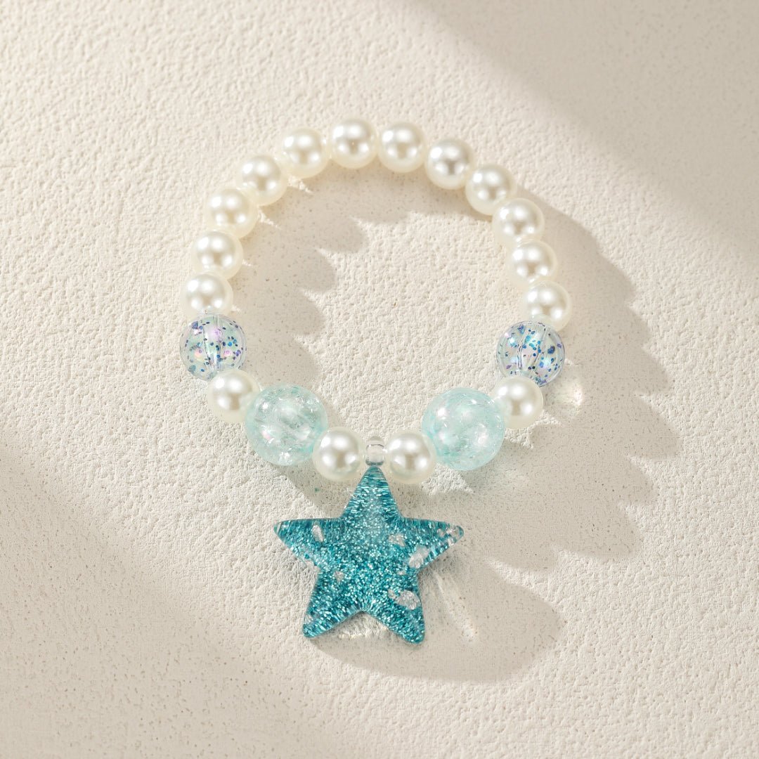 Collier et Bracelet Enfant Étoile Pailletée - Biloria