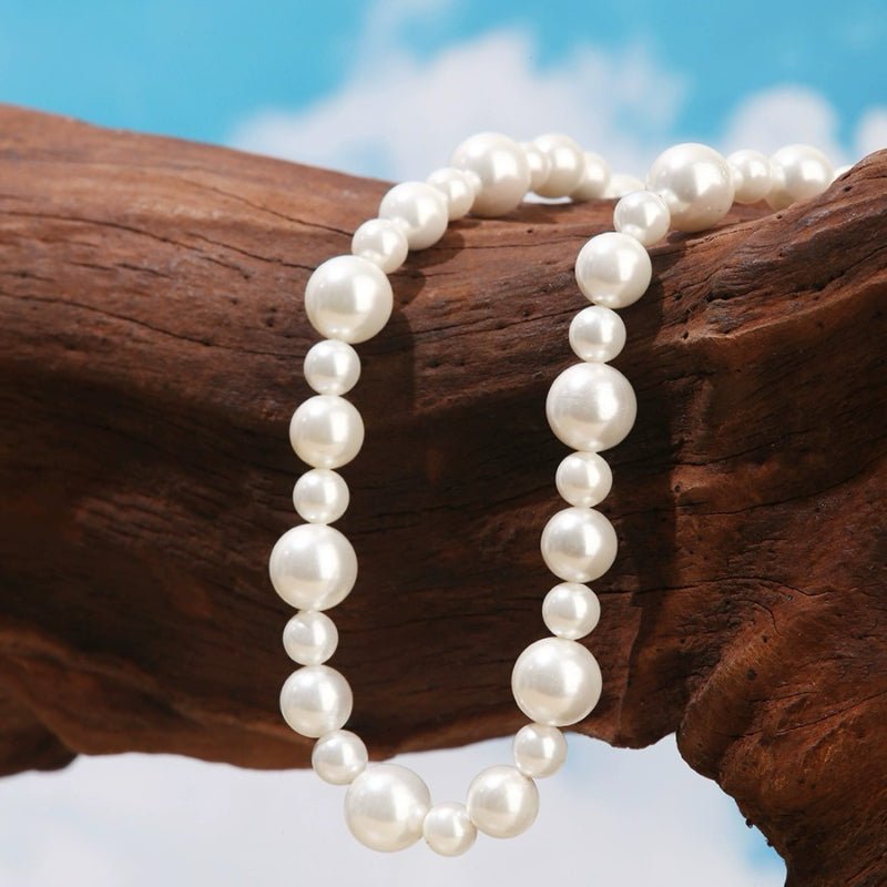 Collier Homme en Nacre Perles 6-10 mm Longueur 43 ou 48 cm - Biloria