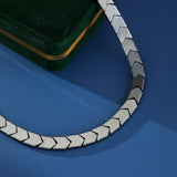 Collier Homme Hématite – Ligne Magnétique - Biloria