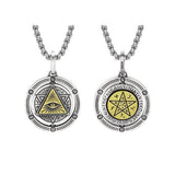 Collier Homme Rotatif Œil Oudjat Argent 925 - Biloria