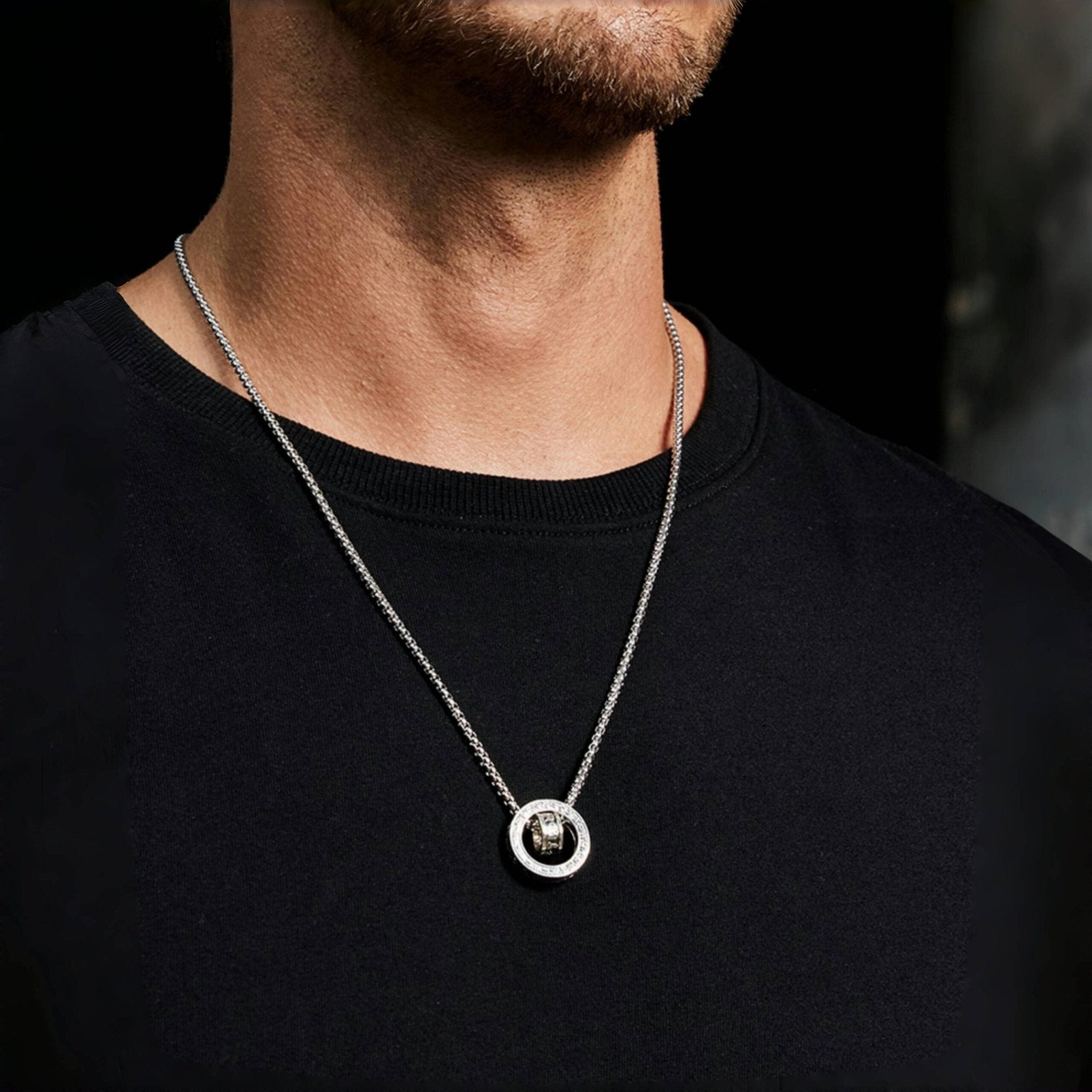 Collier Homme Six Mantras – Protection et Sérénité au Bureau - Biloria