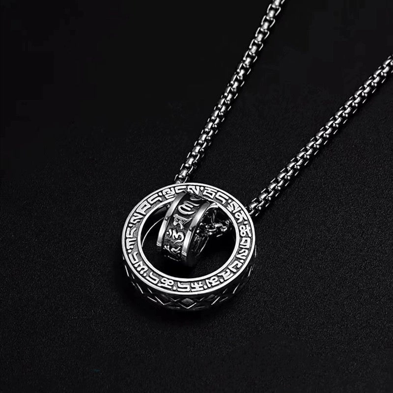 Collier Homme Six Mantras – Protection et Sérénité au Bureau - Biloria