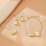 Collier Jade Feuille de Ginkgo - Argent Plaqué Or - Biloria