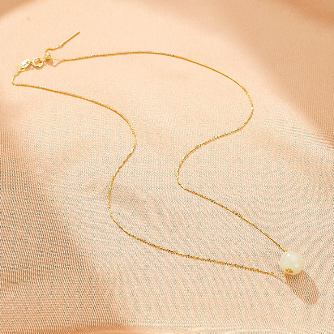 Collier Jade Lithothérapie Harmonie Équilibrante - Biloria