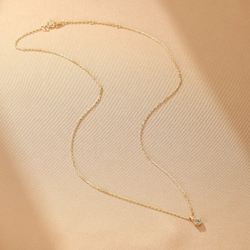 Collier Labradorite en Argent Plaqué Or - Protection et Éclat - Biloria
