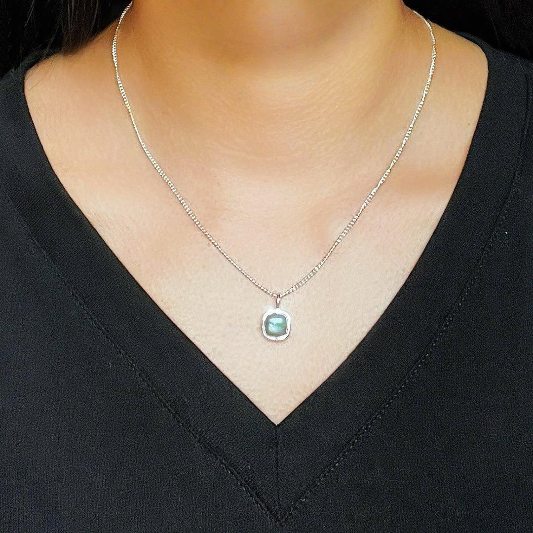 Collier Labradorite Intuition Protection Argent 925 - Biloria