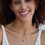Collier Lapis Lazuli Argent Plaqué Or 18K - Biloria