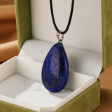 Collier Lapis-Lazuli en Goutte – Bijou Déco Bureau - Biloria