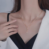 Collier Lune et Étoile Septentrion Argent Pur 999 Céleste - Biloria