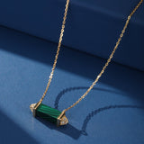 Collier Malachite Argent Plaqué Or – Bijou Protecteur - Biloria