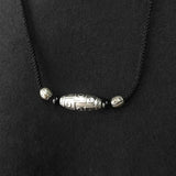 Collier Obsidienne Œil Céleste en Argent – Protection Élégante - Biloria