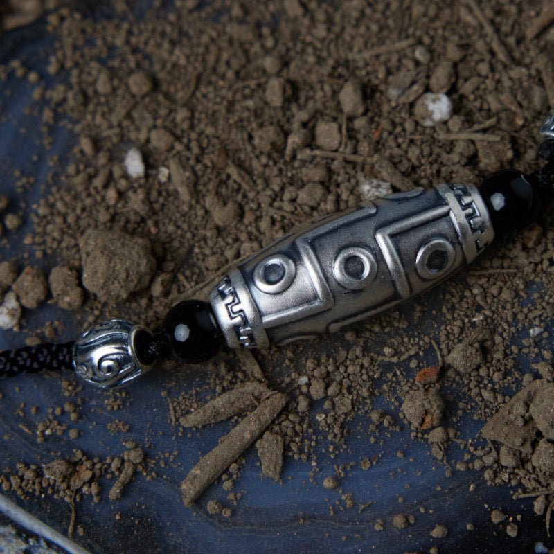 Collier Obsidienne Œil Céleste en Argent – Protection Élégante - Biloria