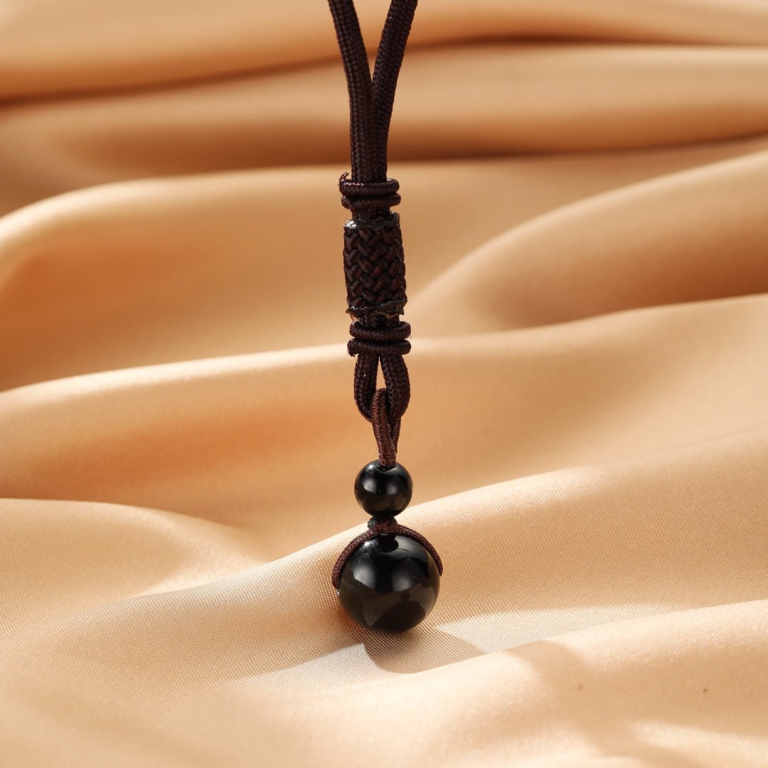 Collier Obsidienne Sphère - Protection Énergétique - Biloria