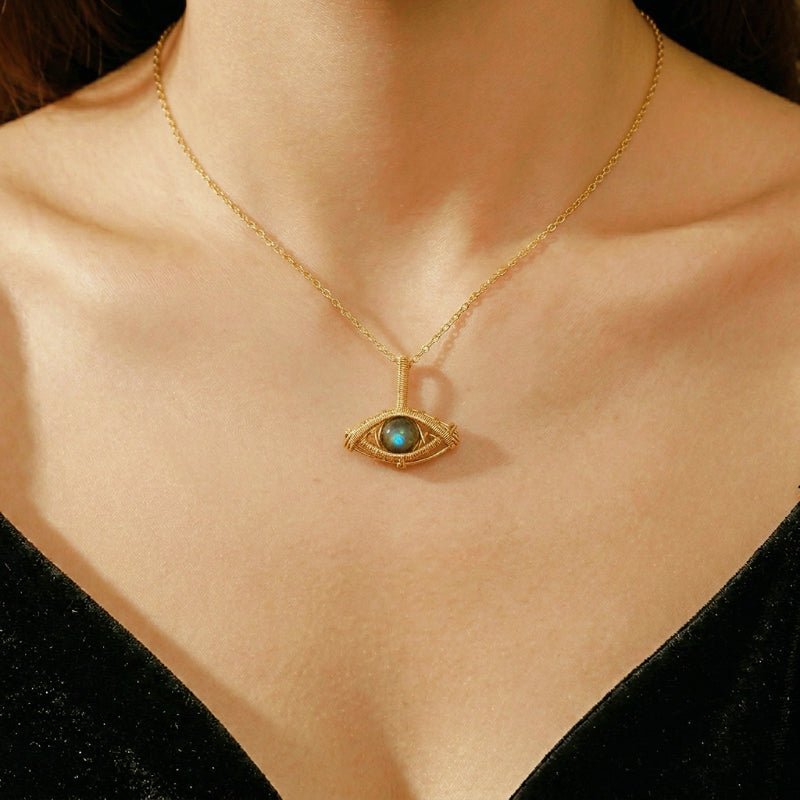 Collier Œil Mystique en Labradorite – Bijou Protecteur - Biloria