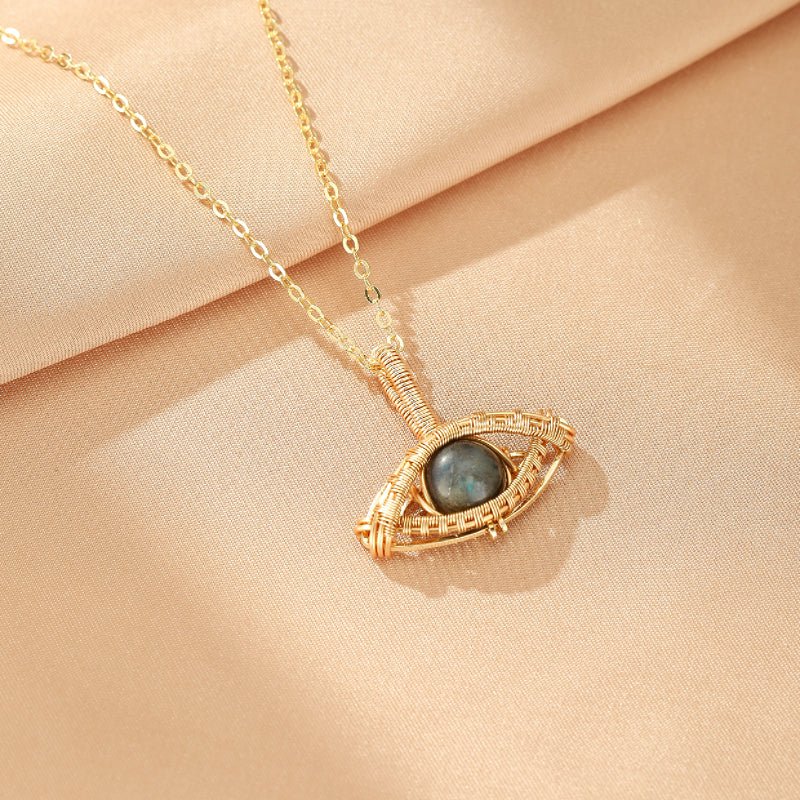 Collier Œil Mystique en Labradorite – Bijou Protecteur - Biloria