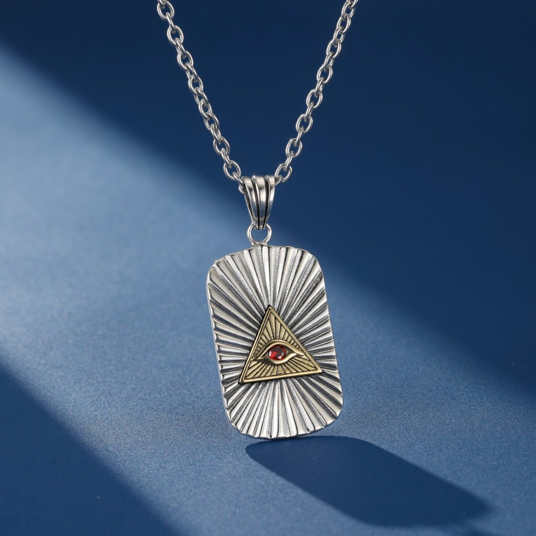 Collier Œil Oudjat Argent 925 Protection Spirituelle - Biloria
