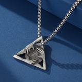 Collier Œil Oudjat homme acier titane protection - Biloria
