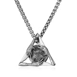 Collier Œil Oudjat homme acier titane protection - Biloria