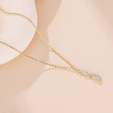 Collier Opale et Argent Plaqué Or pour la Sérénité - Biloria