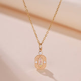 Collier Opale Rêve Champêtre Argent Plaqué Or - Biloria