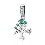 Collier Pendentif Arbre de Vie en Argent avec Zircon - Biloria