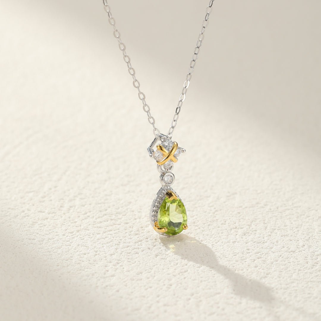 Collier Péridot Argent 925 – Bijou Optimisme et Sérénité - Biloria