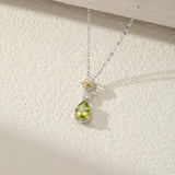 Collier Péridot Argent 925 – Bijou Optimisme et Sérénité - Biloria