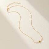 Collier Péridot Pierre de Joie Argent Plaqué Or - Biloria