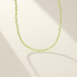 Collier Péridot Vert Nature Gouttes Rosée - Biloria
