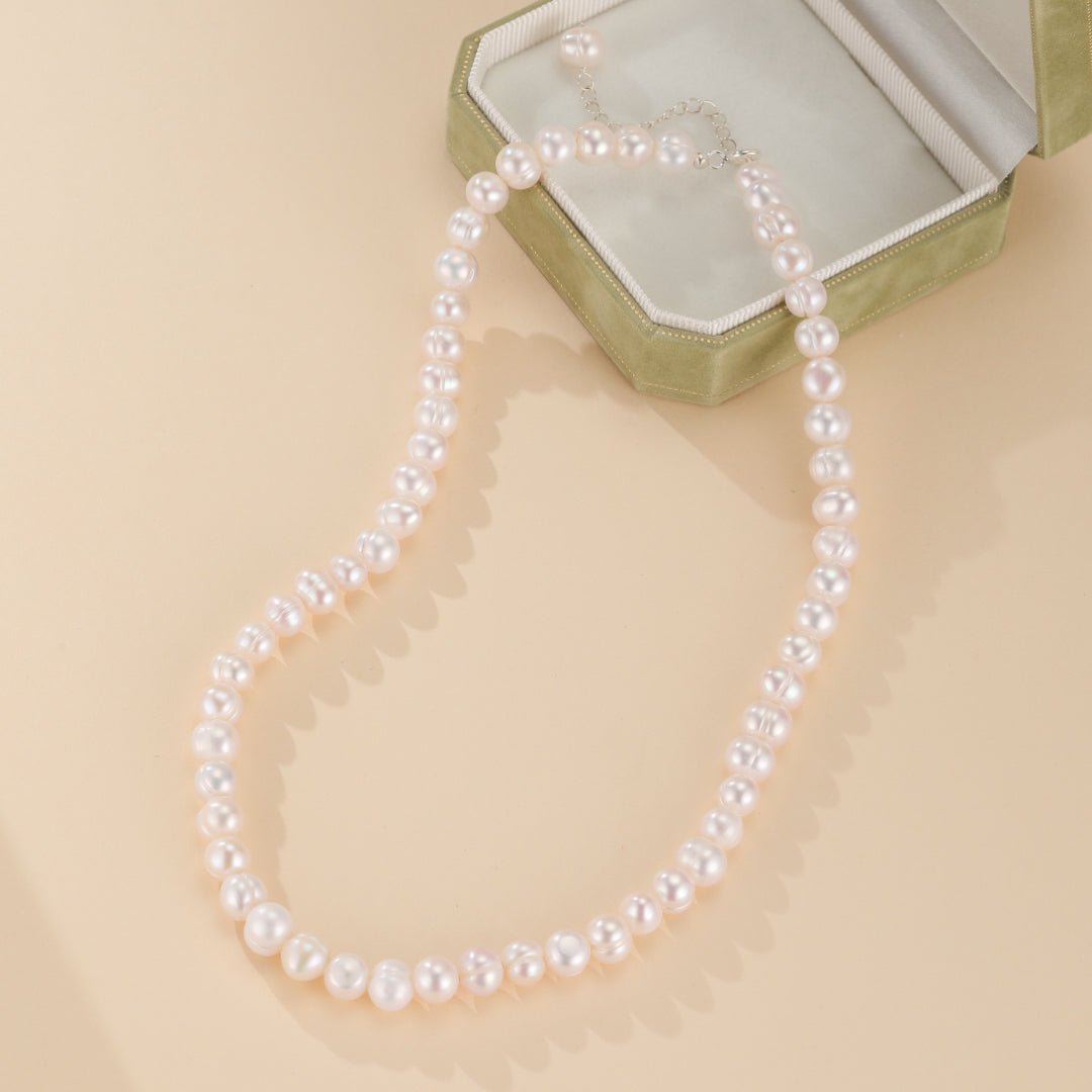 Collier Perle d'Eau Douce Aurore Argent 925 - Biloria