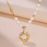 Collier Perle d'Eau Douce Opale Blanche Bijou Féminin - Biloria