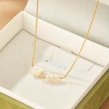 Collier Perle Tendresse Infinie Argent Plaqué Or - Biloria