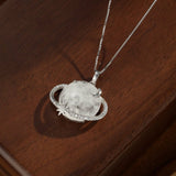 Collier Pierre de Lune Argent 925 - Cosmos Lunaire - Biloria