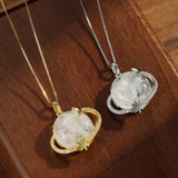 Collier Pierre de Lune Argent 925 - Cosmos Lunaire - Biloria
