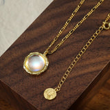 Collier Pierre de Lune – Argent Plaqué Or, Bijou Feng Shui - Biloria