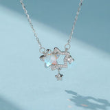 Collier Pierre de Lune Argent Plaqué Or – Bijou Séléné - Biloria