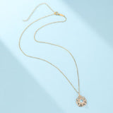 Collier Pierre de Lune Argent Plaqué Or Intuition - Biloria